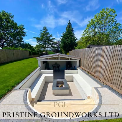 Swimming Pool Converted into a Sunken Fire Pit Lounge, photo 4 of 4