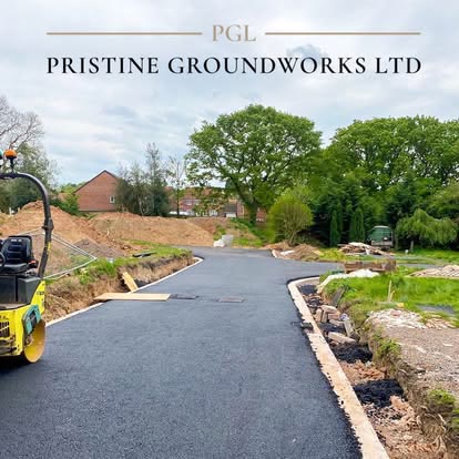 Tarmac Access Road for a New Build Site, photo 1 of 3